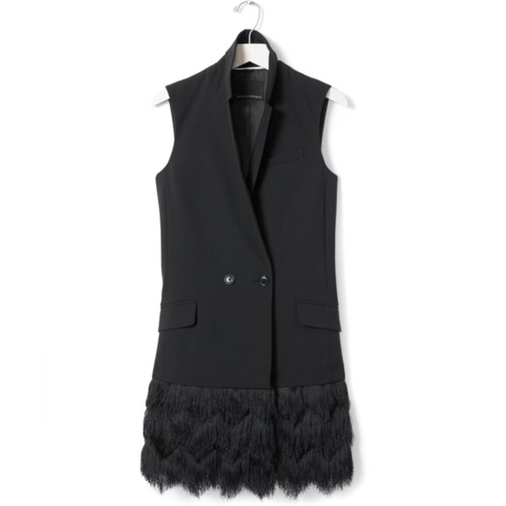 SOLD‼️Brand NEW Banana Republic Long Fringe Vest